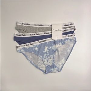 NWT Calvin Klein 3pc Bikini Panty Set